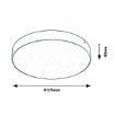 Plafoniera LED exterior Rabalux Tartu Matte White 1800lm 18W 7893 plastic alb