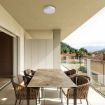 Plafoniera LED exterior Rabalux Tartu Matte White 1800lm 18W 7893 plastic alb