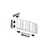 Aplica LED exterior Rabalux Maribor White 12W 780lm 8874 metal alb