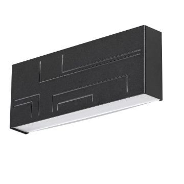 Aplica LED exterior Rabalux Maribor Black-White 12W 780lm 8873 metal negru