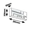 Aplica LED exterior Rabalux Maribor Black-White 12W 780lm 8873 metal negru
