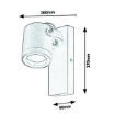 Aplica exterior Rabalux Elva Anthracite GU10 7929 aluminiu antracit