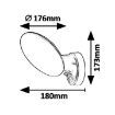 Aplica LED exterior Rabalux Varna Black-White senzor miscare 12W 720lm 8135 plastic alb