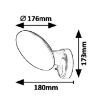 Aplica LED exterior Rabalux Varna Black-White 12W 720lm 8134 plastic alb