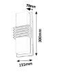 Aplica LED exterior Rabalux Rodez Anthracite-White 12W 800lm 8940 plastic alb