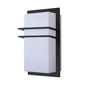 Aplica exterior Rabalux Seattle Black-White 8169 plastic alb