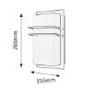 Aplica exterior Rabalux Seattle Chrome-White 8229 plastic alb