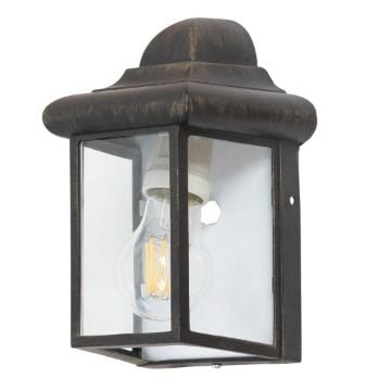 Aplica exterior Rabalux Norvich Antique Gold 8754 sticla transparenta