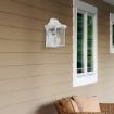 Aplica exterior Rabalux Norvich Antique White 8753 sticla transparenta