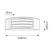 Aplica exterior Rabalux Roma Matte Black 8409 metal negru mat