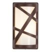 Aplica exterior Rabalux Durango Brown-White 8766 metal maro