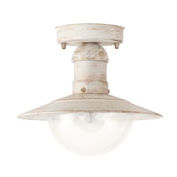 Plafoniera exterior Rabalux Oslo Antique White 8739 metal alb antic