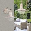 Aplica exterior Rabalux Oslo Antique White 8681 metal alb antic