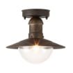 Plafoniera exterior Rabalux Oslo Antique Gold 8736 metal auriu antic