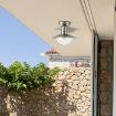 Plafoniera exterior Rabalux Oslo Chrome 8763 metal crom satinat