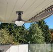 Plafoniera exterior Rabalux Oslo Black 8716 metal negru