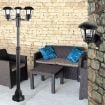 Aplica exterior Rabalux Marseille Black 8618 plastic transparent