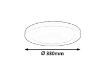 Plafoniera LED Rabalux senzor miscare Sonnet 30W 2800lm 1492 metal alb