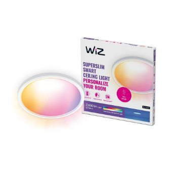Plafoniera LED alba WiZ SuperSlim 22W 2600lm WIFI BT RGBW