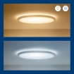 Plafoniera LED alba WiZ SuperSlim 22W 2600lm WIFI BT RGBW