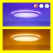 Plafoniera LED alba WiZ SuperSlim 32W 3750lm WIFI BT RGBW