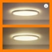 Plafoniera LED alba WiZ SuperSlim 32W 3750lm WIFI BT RGBW