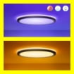 Plafoniera LED neagra WiZ SuperSlim 32W 3750lm WIFI BT RGBW