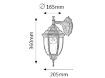 Aplica exterior Rabalux Nizza 8451 metal auriu antic