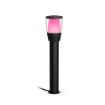 Stalp exterior WiZ Connected Elpas Bollard Black 4.8W 400lm IP65 RGBW