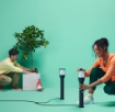 Stalp exterior WiZ Connected Elpas Bollard Black 4.8W 400lm IP65 RGBW