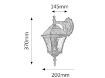 Aplica exterior Rabalux Toscana 8391 60W metal auriu antic
