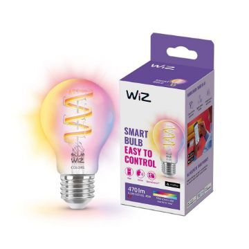 Bec LED WiZ Connected E27 A60 6.3W 470lm RGBW