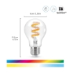 Bec LED WiZ Connected E27 A60 6.3W 470lm RGBW