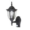 Aplica exterior Rabalux senzor miscare Milano 60W 7837 metal negru mat