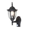 Aplica exterior Rabalux senzor miscare Milano 60W 7837 metal negru mat