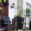 Aplica exterior Rabalux senzor miscare Milano 60W 7837 metal negru mat