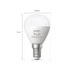 Bec LED Philips Hue E14 5.1W 470lm P45 White and Color Ambiance
