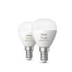 Set 2 becuri LED Philips Hue E14 5.1W 470lm P45 White and Color Ambiance