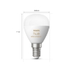 Bec LED Philips Hue E14 5.1W 470lm P45 White Ambiance