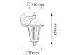 Aplica exterior Rabalux Velence 8201 60W metal alb