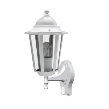 Aplica exterior Rabalux senzor miscare Velence 8216 60W metal alb