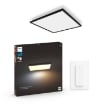 Plafoniera Philips Hue Aurelle Black BT 60x60cm 39W 3750lm White Ambiance