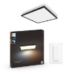 Plafoniera Philips Hue Aurelle Black BT 60x60cm 39W 3750lm White Ambiance