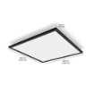 Plafoniera Philips Hue Aurelle Black BT 60x60cm 39W 3750lm White Ambiance