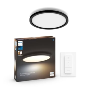 Plafoniera Philips Hue Aurelle Black BT 40cm 24.5W 2450lm White Ambiance