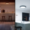 Plafoniera Philips Hue Aurelle Black BT 40cm 24.5W 2450lm White Ambiance