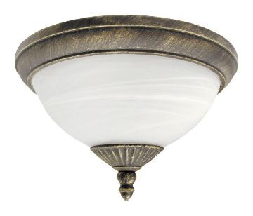 Plafoniera exterior Rabalux Madrid 8377 2x40W metal auriu antic