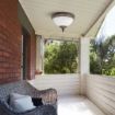 Plafoniera exterior Rabalux Madrid 8377 2x40W metal auriu antic