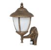 Aplica exterior Rabalux senzor miscare Madrid 7836 60W metal auriu antic