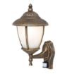 Aplica exterior Rabalux senzor miscare Madrid 7836 60W metal auriu antic